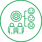 Icon representing employee retention